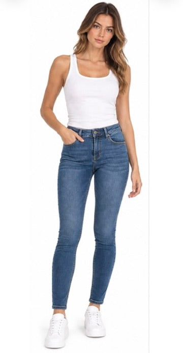 SOLO TG. 25-26-27-29 , LiuJo - Jeans skinny a Vita Alta - Art: UA5013 D0236