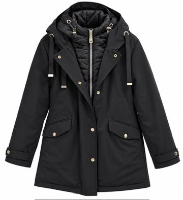 MORE - Giacca Imbottita Invernale imbottitura e Antivento con chiusura Zip - MARGOT FW28 - Modello vestibilità Comoda