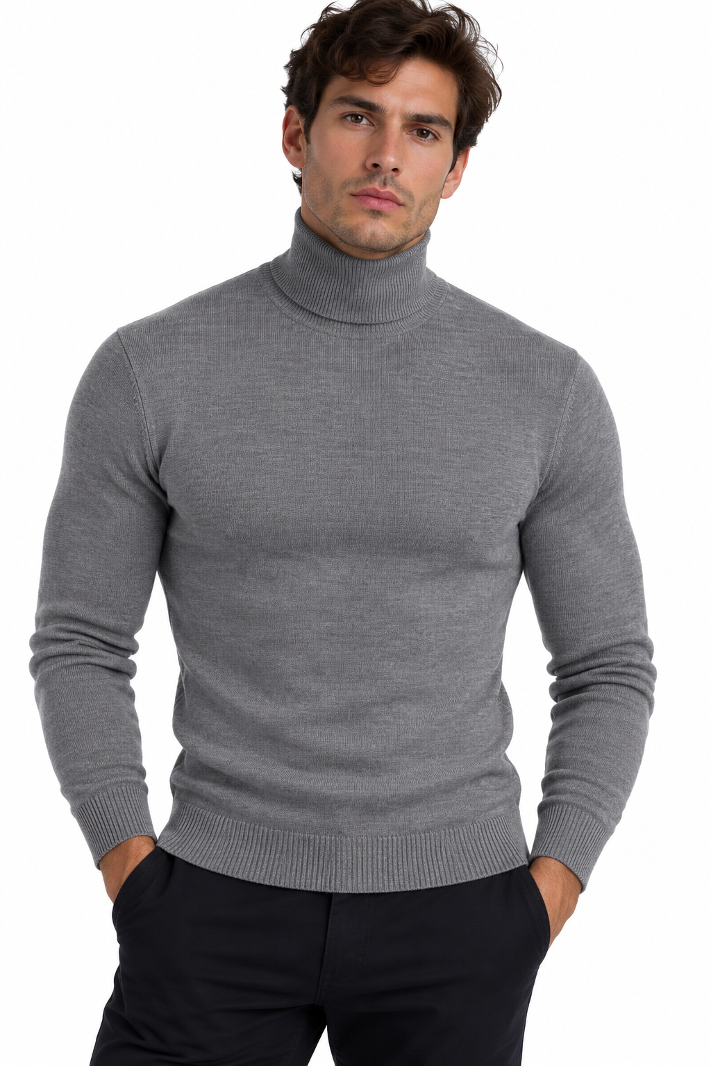 NEW - Maglia Collo Alto - HAMAKI-HO - Grigio