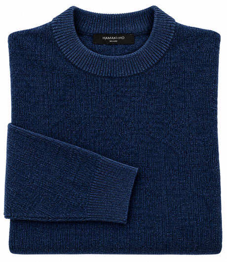 NEW - Maglia Invernale Ciniglia - HAMAKI-HO - BLU