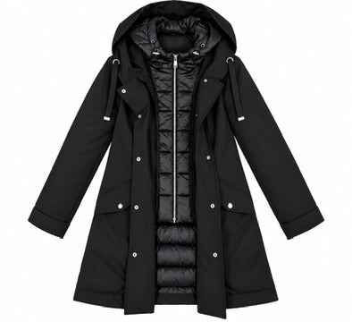 MORE - Giacca Imbottita Invernale imbottitura e Antivento con chiusura Zip - MARGOT FW28 - Modello vestibilità Comoda