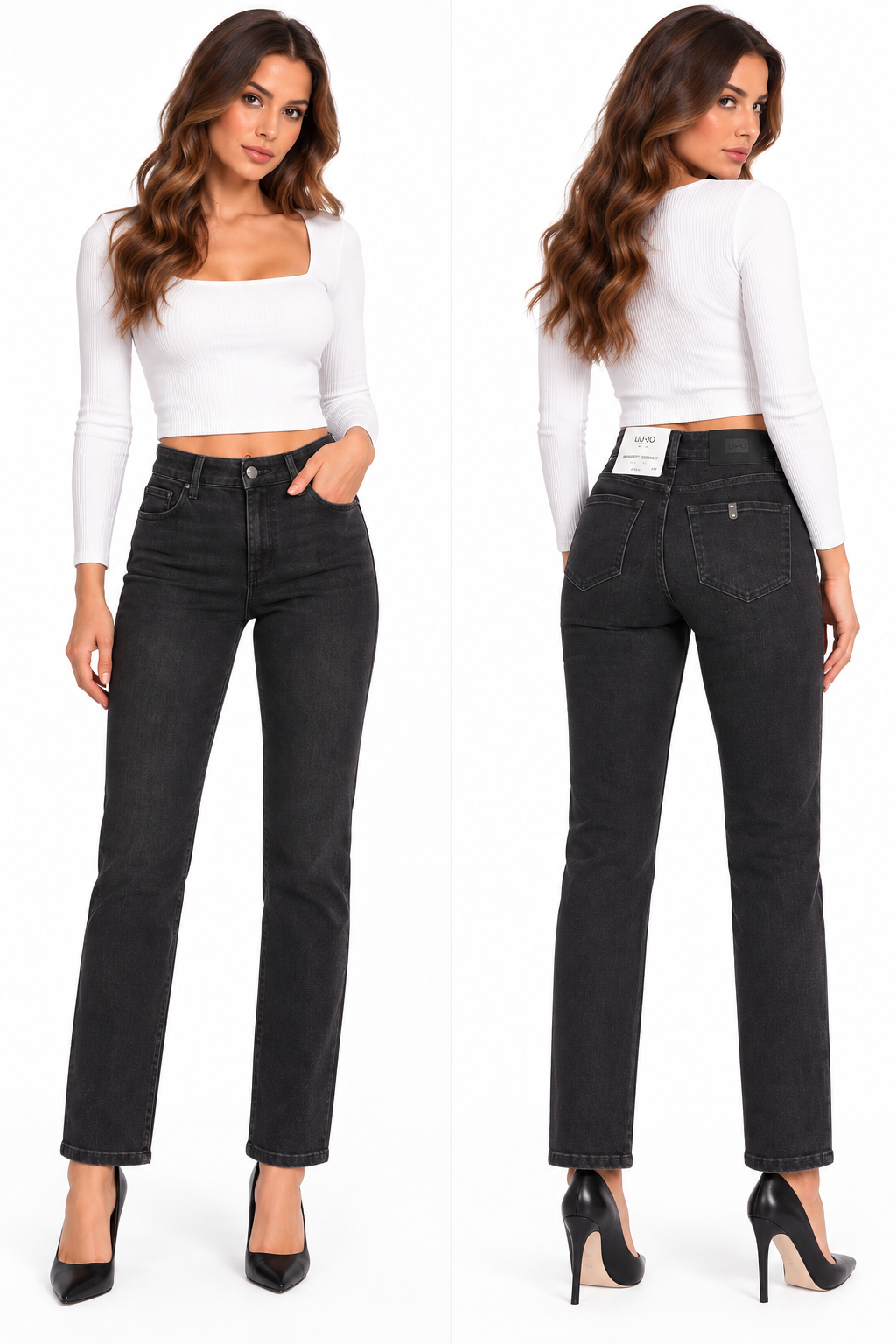 LiuJo - Jeans Authentic Straight - UF6063 DS081 Antracite - NOVITà