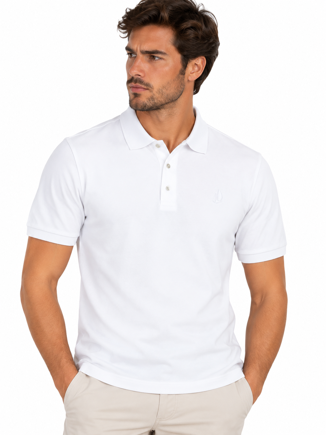 Ciesse Piumini - Polo Cotone con Logo - Bianco