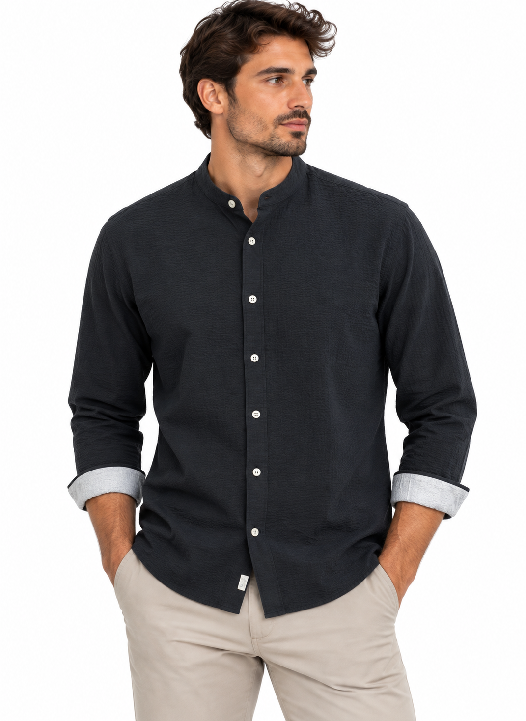 SOLO TG S-M - IMPURE - Camicia Leggera SHL1661 - BLU