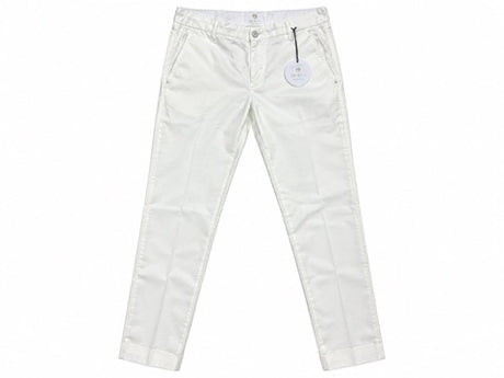 SOLO TG. 46 e 48 , AT.P.CO Pantalone in Cotone - Slim Fit - Bianco A261SASA45TC506