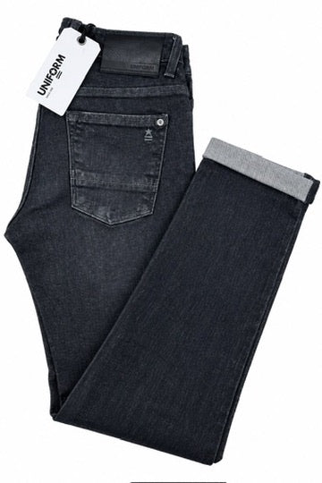 Uniform Jeans Uomo - DEAN - Made in Italy - Slim Fit NEW GRIGIO ANTRACITE