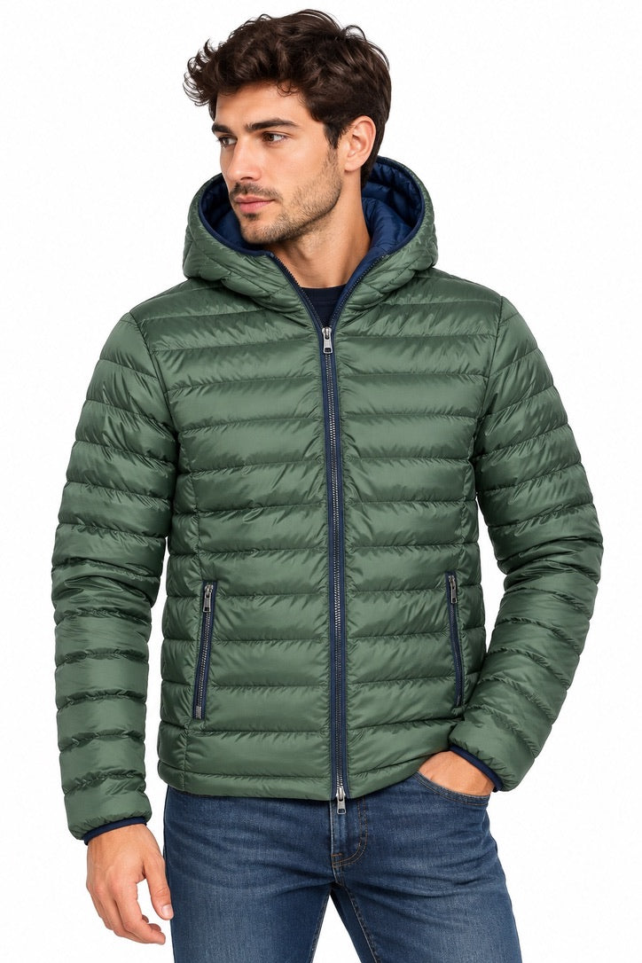 Ciesse Piumini - Henry - REVERSIBILE - Deep Blu/Verde Piumino