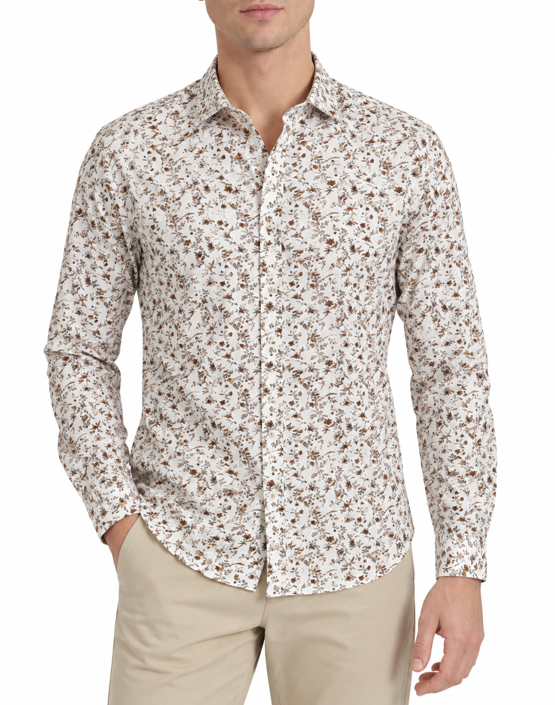SOLO TG. XXL - Gianni Lupo - Camicia Coreana Cotone - Col. Fantasia GL7768S