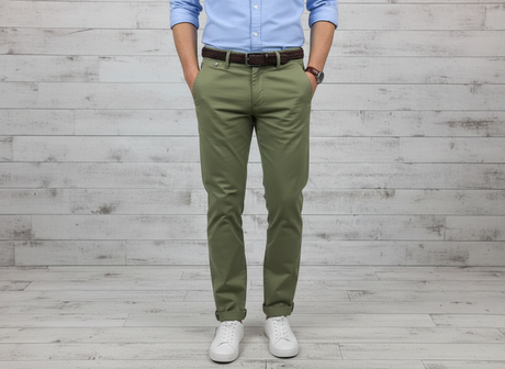 SOLO TG. 31-38 - DonDup Pantalone Uomo - UP235 - Mod. Gaubert - Verde