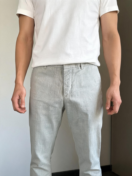 SOLO TG. 31 - DonDup Pantalone leggero Uomo - LINO e COTONE