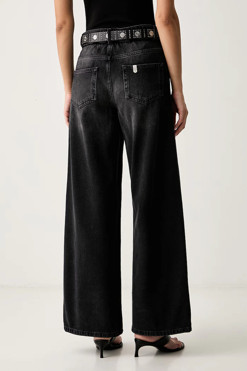 LiuJo - Jeans Lungo Palazzo con Cintura - UF6186 D0370 NOVITà