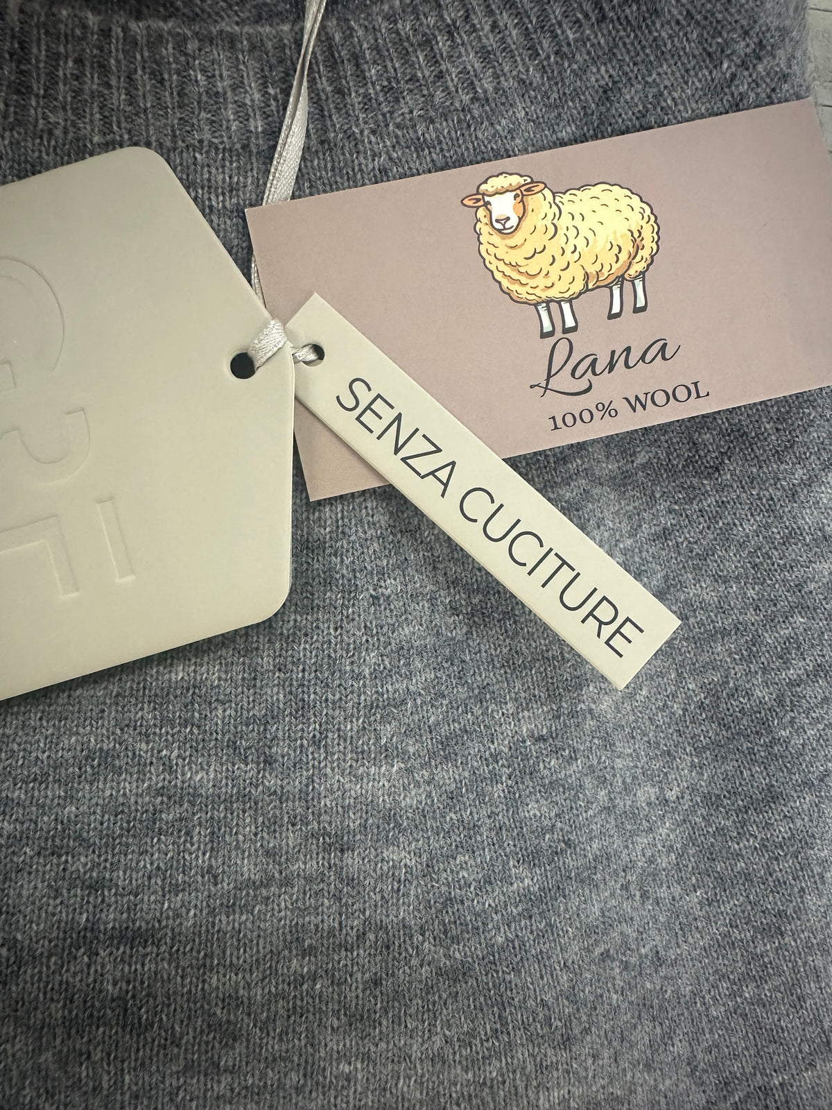 Maglione 100% LANA SENZA CUCITURE - GRIFFAI DGF7090 - Col.Grigio