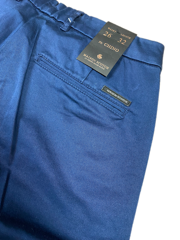 SOLO TG 25 - Pantalone Cotone Scotch & Soda - Blu - Vita Medio/Alta VESTIBILITà ABBONDANTE
