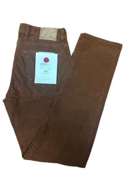 SOLO TG 34 - PT01 Pantalone di Velluto Slim Fit