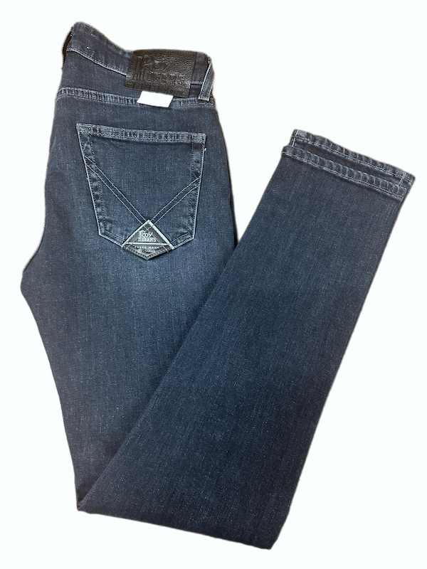 SOLO TG. 31-38-40 Jeans Special Roy Roger's Uomo Mod 517 BLU/BLACK FOXFUN - Slim Fit