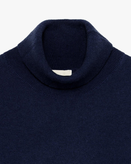 Maglia Collo Alto CASHEMERE + LANA - GIANNI LUPO - Col. Blu