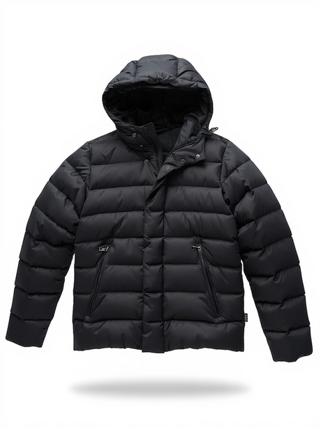 SOLO TG. M , SEVENTY - Piumino IN VERA PIUMA calda con Cappuccio - Colore Blu