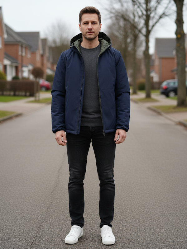 Ciesse Piumini - Henry - REVERSIBILE - Deep Blu/Verde Piumino