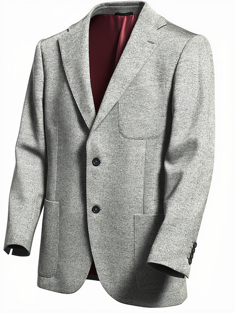 Giacca Blazer Uomo 89% LANA 8% CASHMERE Invernale FG - Colore Grigio