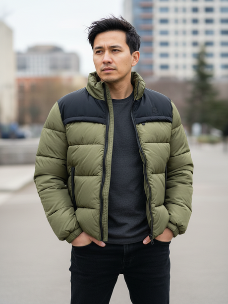 Piumino Invicta Bi-Color - Verde e Nero