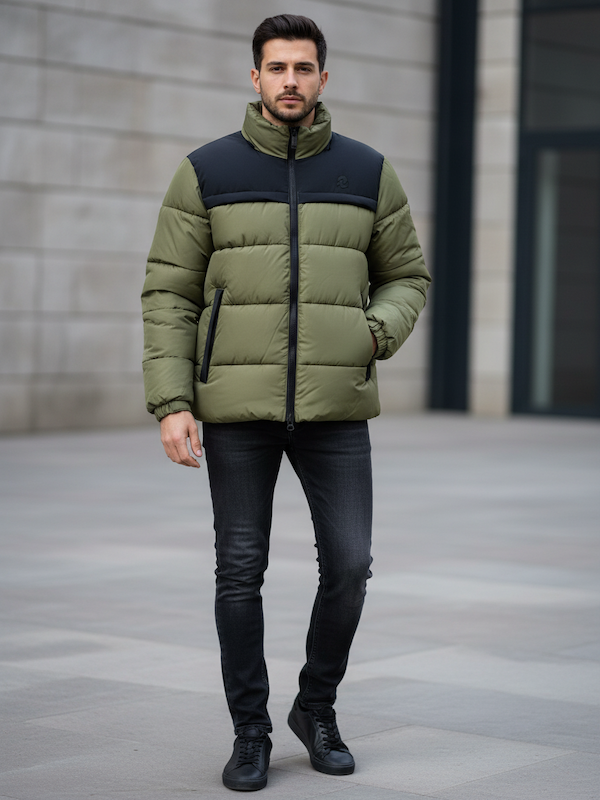 Piumino Invicta Bi-Color - Verde e Nero