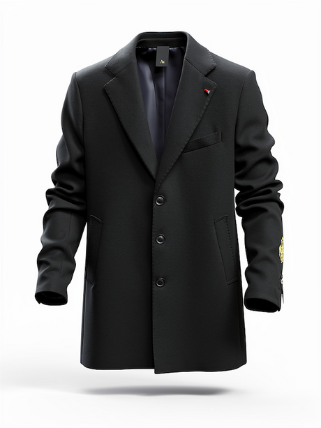 SOLO TG. 54 - Cappotto Uomo Mulish Italia , Modello Slim - Colore Nero