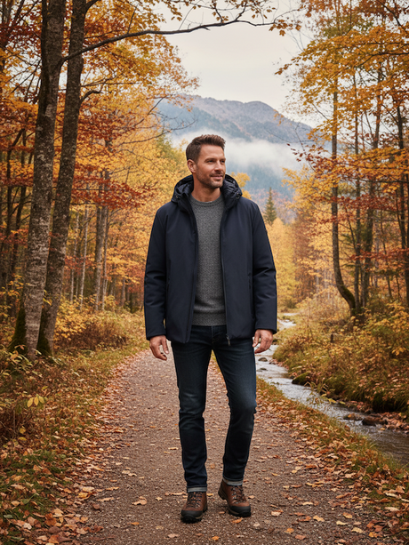 SOLO TG. L e XL - MORE Giubbotto Uomo Thermo Insulation System Tessuto Elasticizzato - Col.BLU SPENCER M9