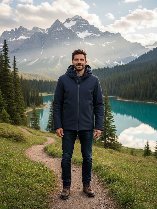 SOLO TG. XL - MORE Giubbotto Uomo Thermo Insulation System Tessuto Elasticizzato - Col.BLU SPENCER M9