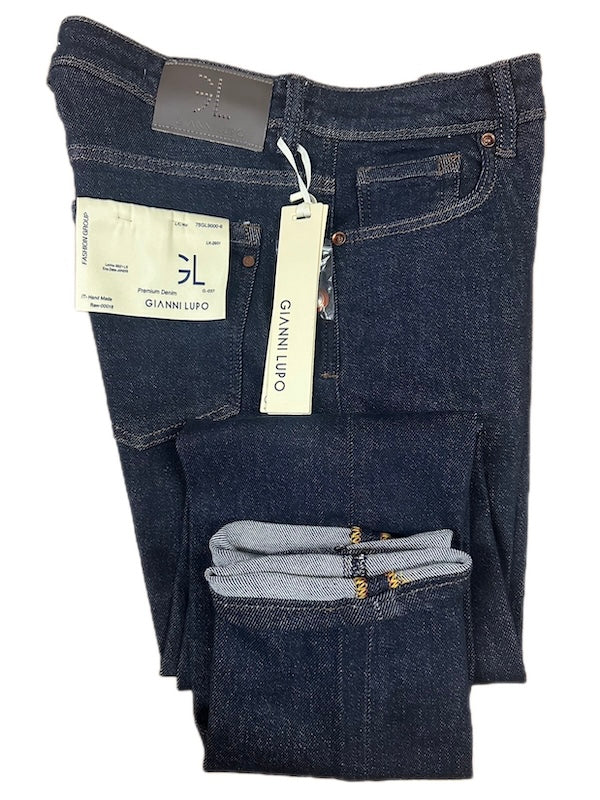 SOLO TG. 56 - Jeans Uomo - Regular Slim Fit - GIANNI LUPO Lavaggio Pulito