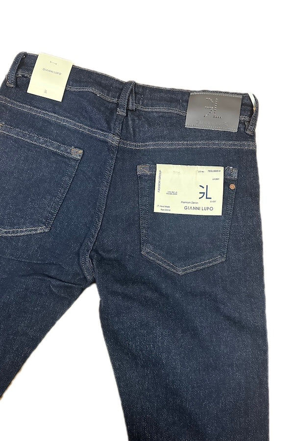 SOLO TG. 56 - Jeans Uomo - Regular Slim Fit - GIANNI LUPO Lavaggio Pulito