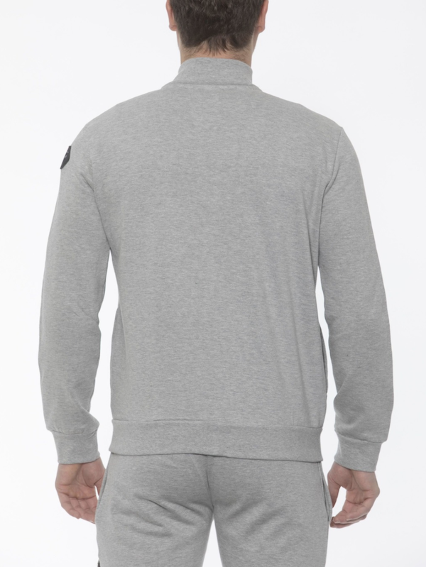 SOLO TG M, L - 19v69 Italia - Felpa Zip Senza Cappuccio Grigio