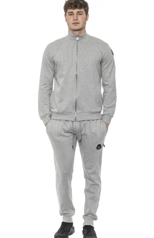 SOLO TG M, L - 19v69 Italia - Felpa Zip Senza Cappuccio Grigio