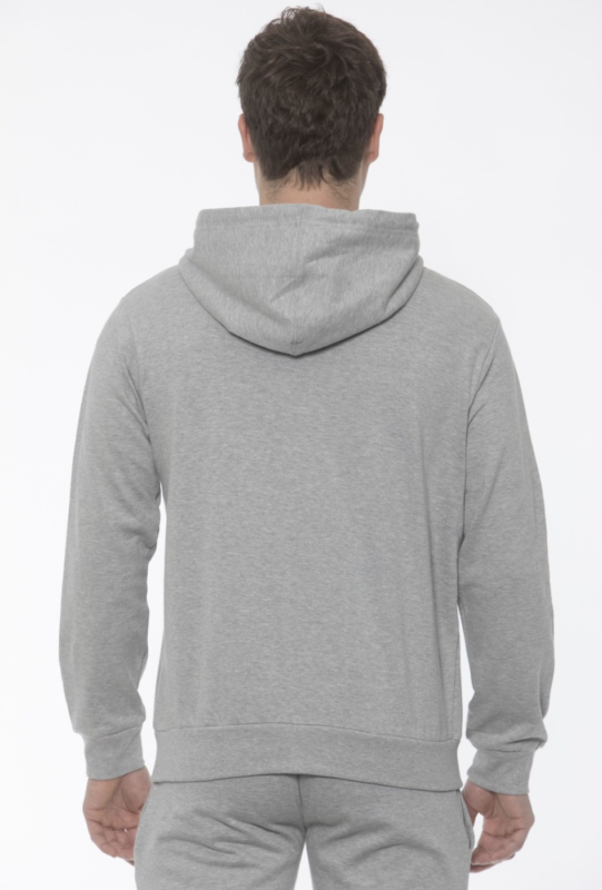 SOLO TG L , XXL - 19v69 Italia - Felpa Zip Con Cappuccio Grigio