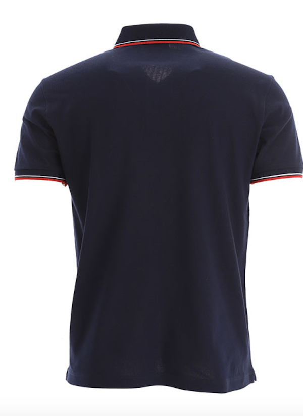Brooksfield Polo in Jersey di Cotone - Blu