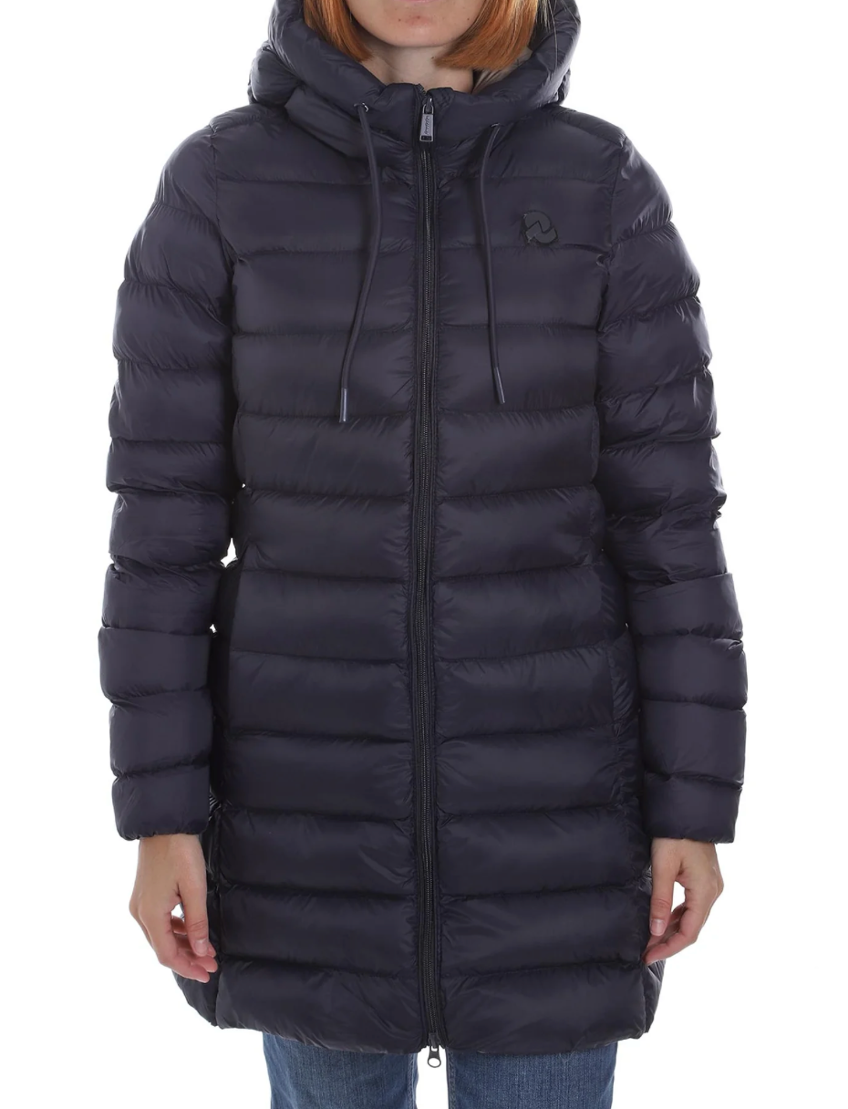 SOLO TG. XL - Giubbotto con Cappuccio INVICTA Donna Art. 4432598 D - Col. Blu interno Beige