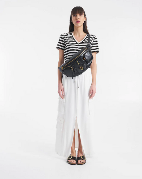 SOLO TG.XS,S,XL LiuJo T-Shirt - TA4192 J4679 - NERO e BIANCA