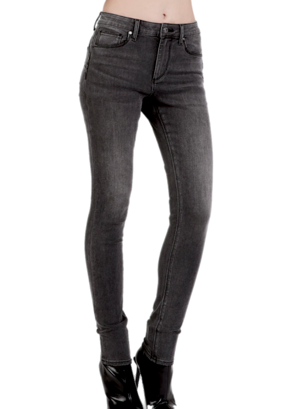 Met Jeans Donna - M7 Giselle - Skinny Fit - Grigio - Vita Medio/Alta