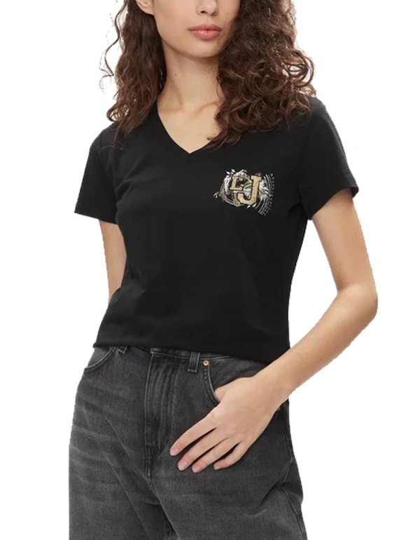 SOLO TG. XS-L , Liujo T-Shirt - Ta4203 Js003 - T-shirt Scollo a V