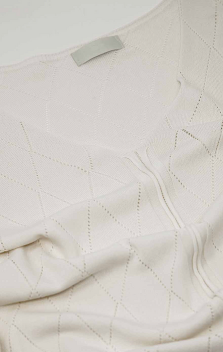 T-Shirt a maniche corte Coprent - Color White con motivo argyle Q2