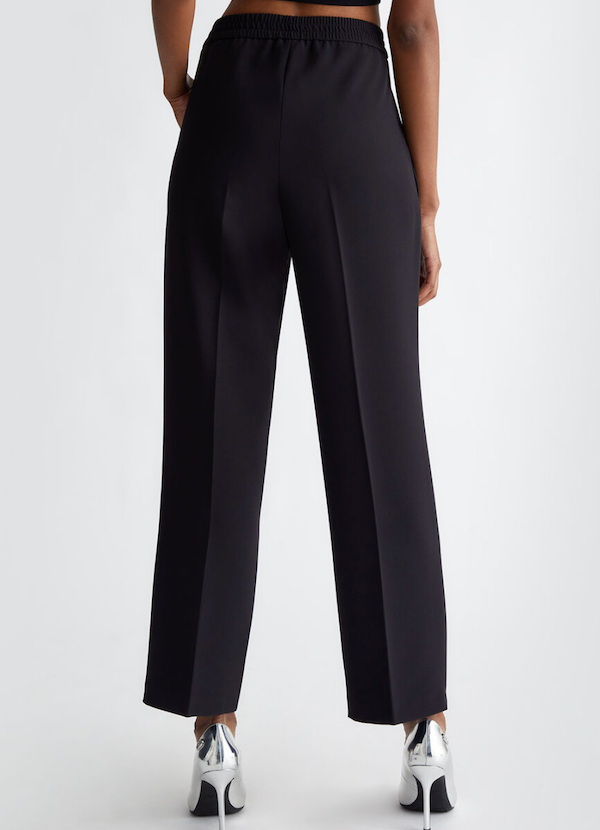 SOLO TG.38 - LiuJo Pantaloni in crepe stretch - WF4280 T0486 - Nero
