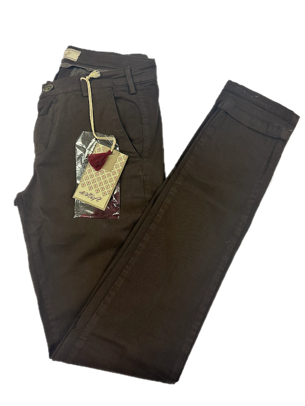 SOLO TG 38 - 40weft Pantalone - Mod. Melita - Marrone