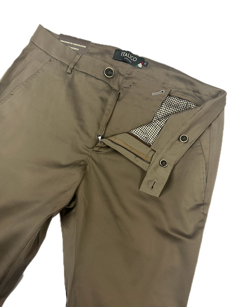 Pantalone da Uomo Elegante e Sportivo - ITALICO - Col. Tortora SLIM FIT