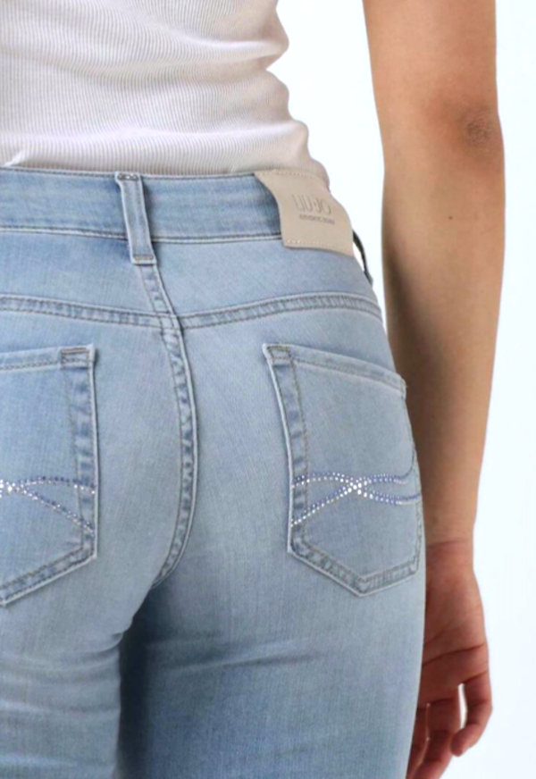 LiuJo Jeans UA5159 DS800 - Vita Regolare Monroe con Logo LJ - New
