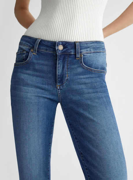 LiuJo Jeans UA5159 DS800 - Vita Regolare Monroe con Logo LJ - New