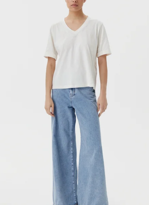 SOLO TG. XS, L, XL LiuJo - T-shirt in cotone con logo LIUJO - TA5175 JS923 - Panna - New