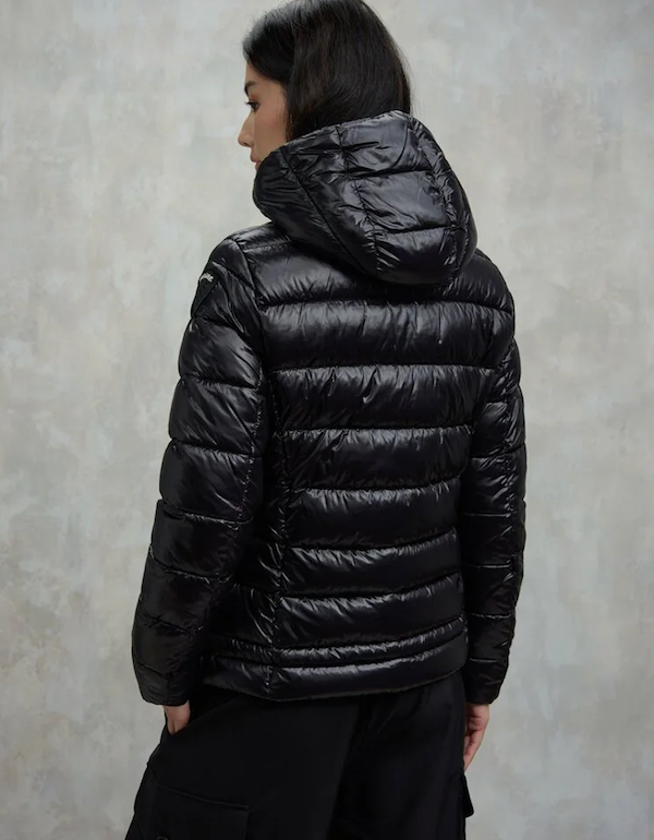 SOLO TG. XS Blauer Piumino Donna 25WBLD02072 - Nero Esterno/Beige Interno - Eco Sorona NEW 2025/2026