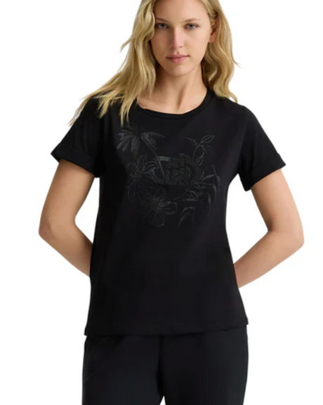 LiuJo T-shirt Strass - TA5180JS923 - Nero