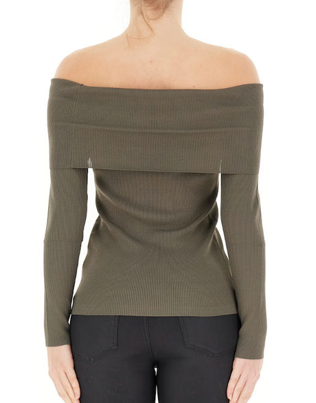 SOLO Tg. M e L - Scollo Aperto - WF4383 MA05P - Verde Oliva