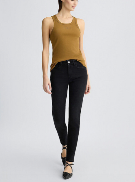 LiuJo - Jeans Botton Up Fabulous Vita Media - UA5003 D4615 Nero Antracite