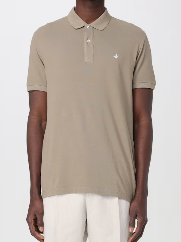 Brooksfield Polo in Jersey di Cotone - Col. Cipresso